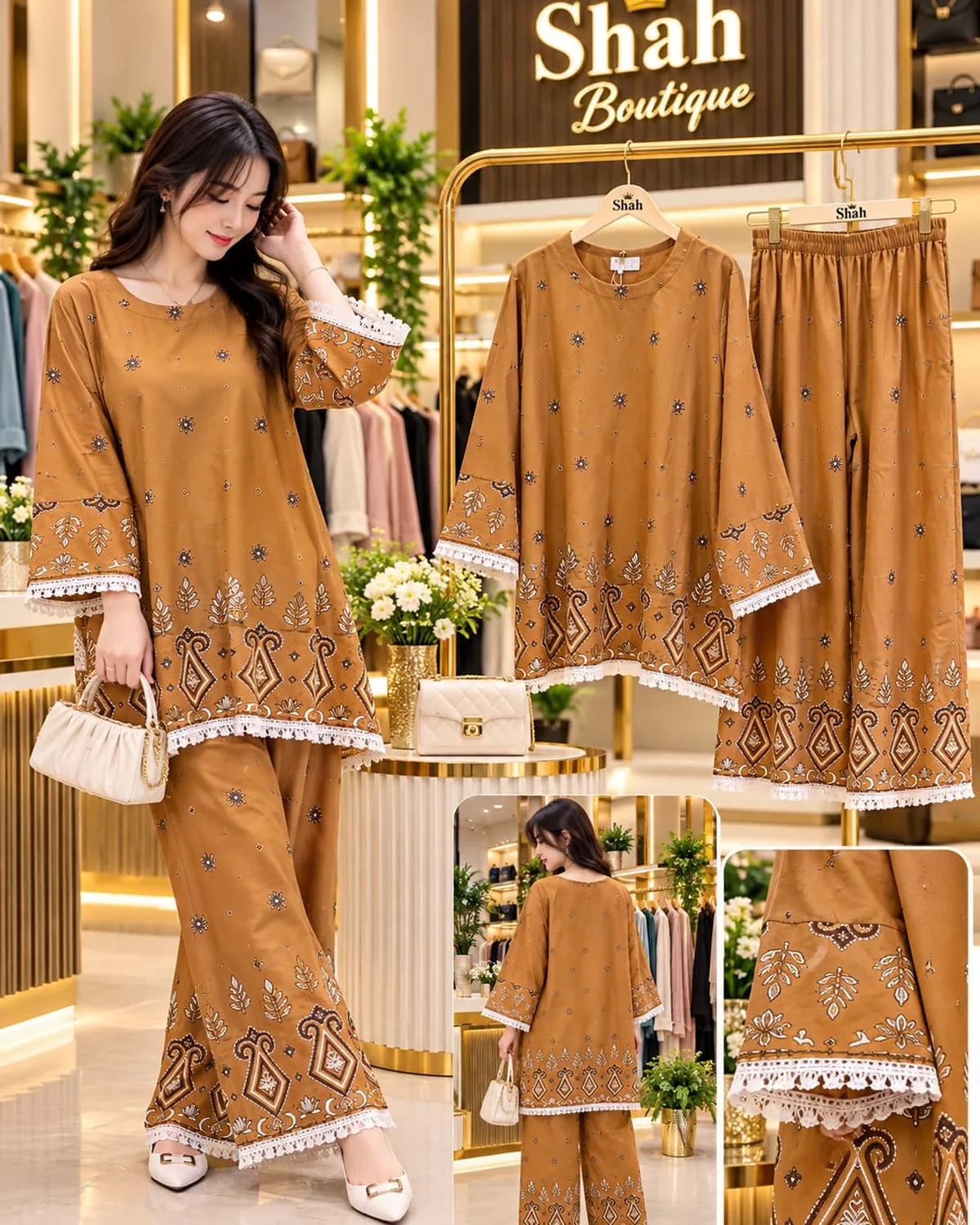 Amber Embroidered Kurta Set